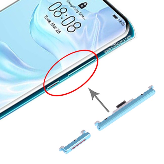Power + Volume Buttons Keys for Huawei P30 Pro (Twilight) at 10,02 €