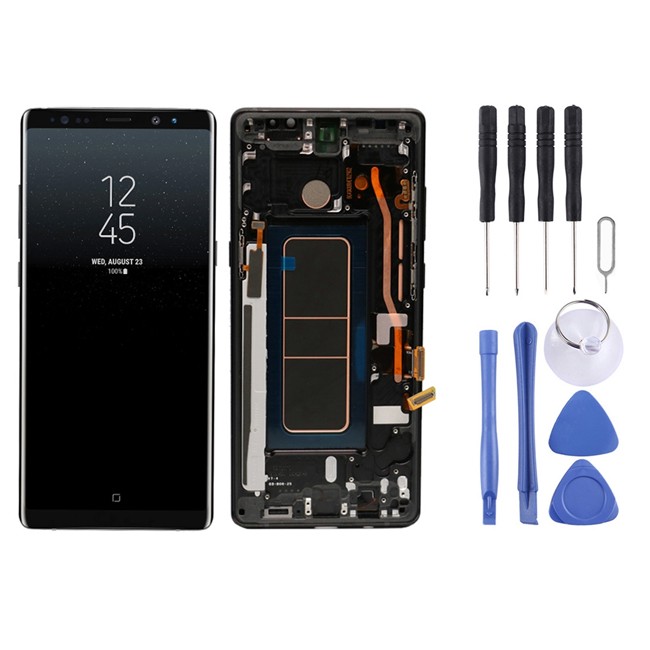Original LCD Screen with Frame for Samsung Galaxy Note 8 SM-N950 (Black) at 225,95 €