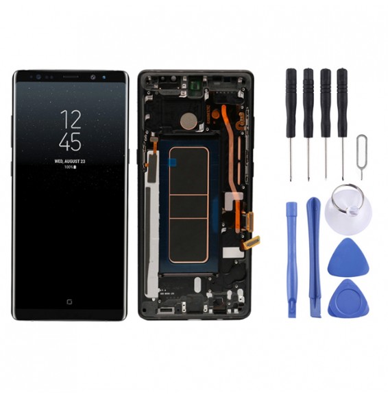 Original LCD Screen with Frame for Samsung Galaxy Note 8 SM-N950 (Black) at 225,95 €
