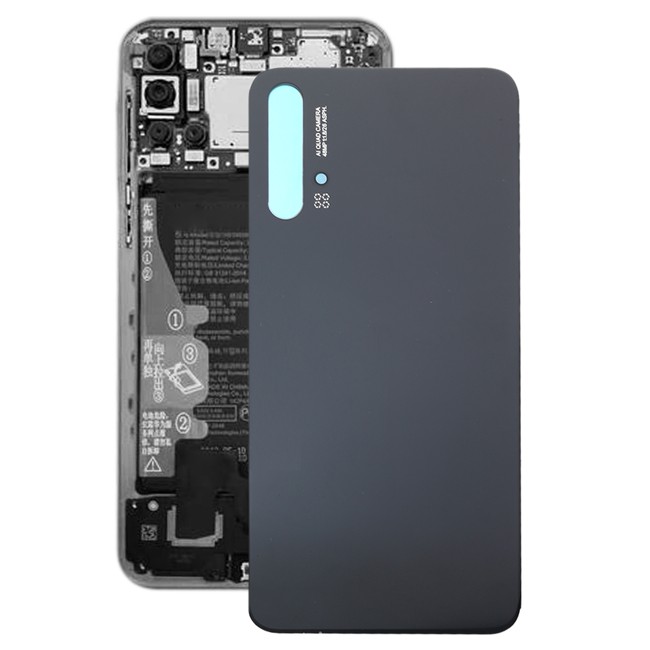 Battery Back Cover for Huawei Nova 5T (Black)(With Logo) at 10,74 €
