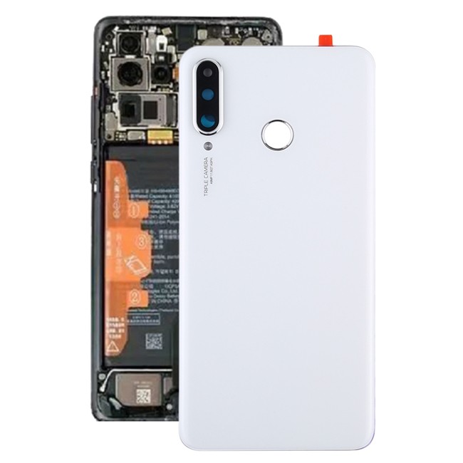 Original Rückseite Akkudeckel mit Huawei P30 Lite (48MP) (Weiß)(Mit Logo) für 26,86 €