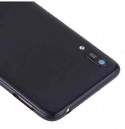 Achterkant met lens en Aan/uit + volume knop voor Huawei Y6 (2019) (Zwart)(Met Logo) voor €17.20