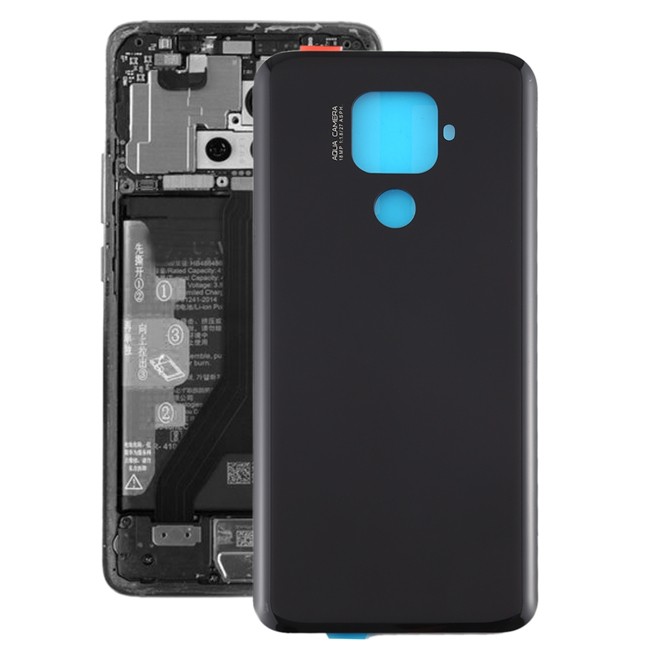 Back Cover for Huawei Mate 30 Lite (Black)(With Logo) at 12,86 €
