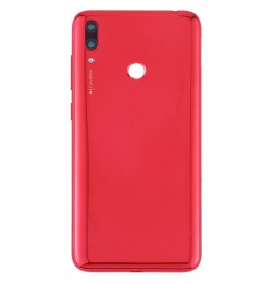 Achterkant met lens knoppen voor Huawei Y7 Prime 2019 (Rood)(Met Logo) voor €18.90