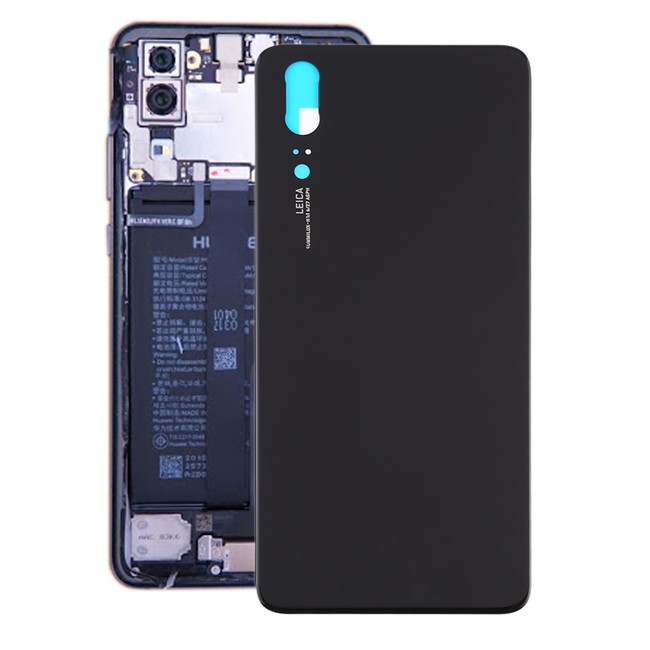 Battery Back Cover for Huawei P20 (Black)(With Logo) at 7,50 €