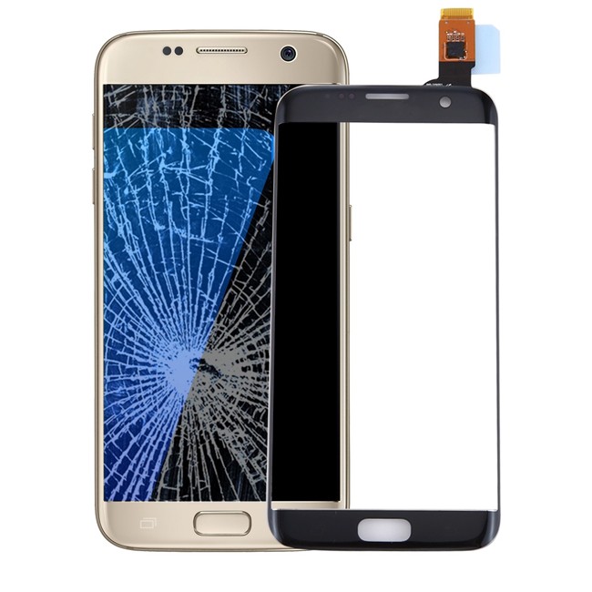Touchscreen Glas für Samsung Galaxy S7 Edge SM-G935 (Schwarz) für 41,70 €