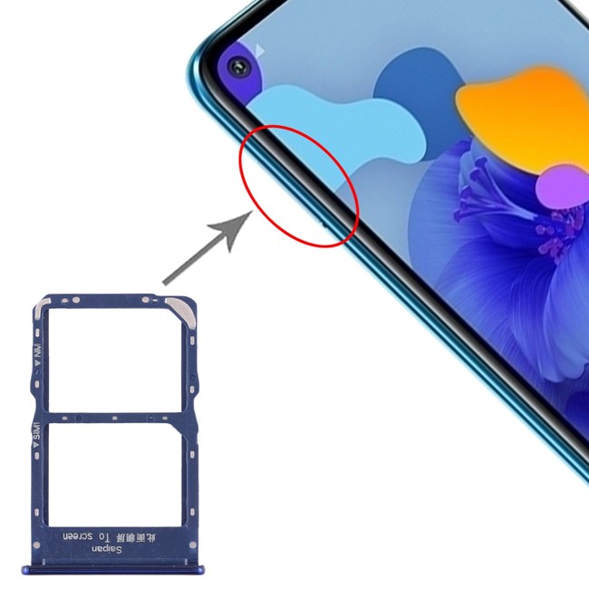 Tiroir carte SIM pour Huawei Mate 30 Lite (Bleu) à 4,96 €