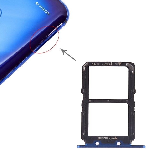 SIM Card Tray for Huawei Honor View 20 (Honor V20)(Blue) at 5,20 €