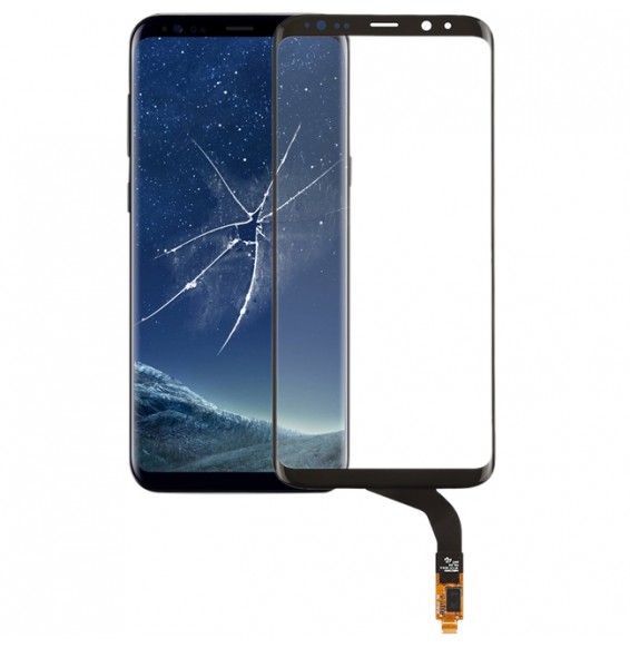 Touchscreen Glas für Samsung Galaxy S8+ SM-G955 (Schwarz) für 54,30 €