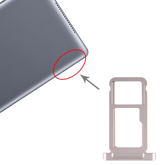 SIM + Micro SD kaart houder voor Huawei MediaPad M5 10 (4G-Version) (Gold) voor 6,44 €