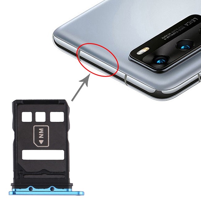 SIM kaart houder voor Huawei P40 (Blauw) voor 5,20 €