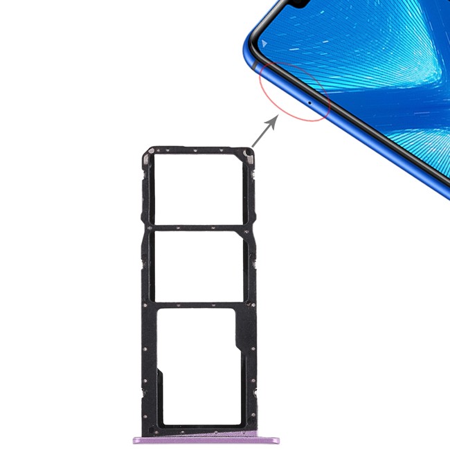 SIM + Micro SD Card Tray for Huawei Honor 8X (Purple) at 5,20 €