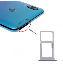 Tiroir carte SIM + Micro SD pour Huawei P smart Pro 2019 (Bleu) à 4,96 €
