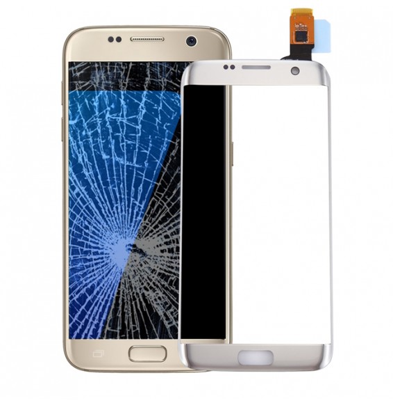 Vitre tactile pour Samsung Galaxy S7 Edge SM-G935 (Argent)