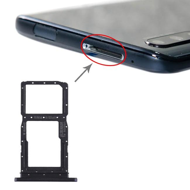 Tiroir carte SIM + Micro SD pour Huawei Honor 9X (Bleu foncé) à €7.90