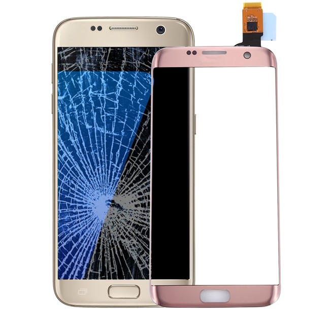 Touchscreen Glas für Samsung Galaxy S7 Edge SM-G935 (Rosa Gold) für 41,70 €