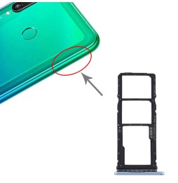 Tiroir carte SIM + Micro SD pour Huawei Y7p (Bleu Bébé) à 5,22 €