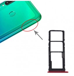 Tiroir carte SIM + Micro SD pour Huawei Y7p (Rouge) à 5,22 €