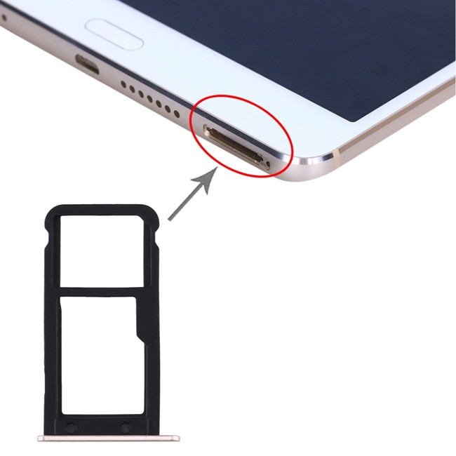 SIM + Micro SD Card Tray for Huawei MediaPad M3 8.4 (4G Version)(Gold) at 6,44 €