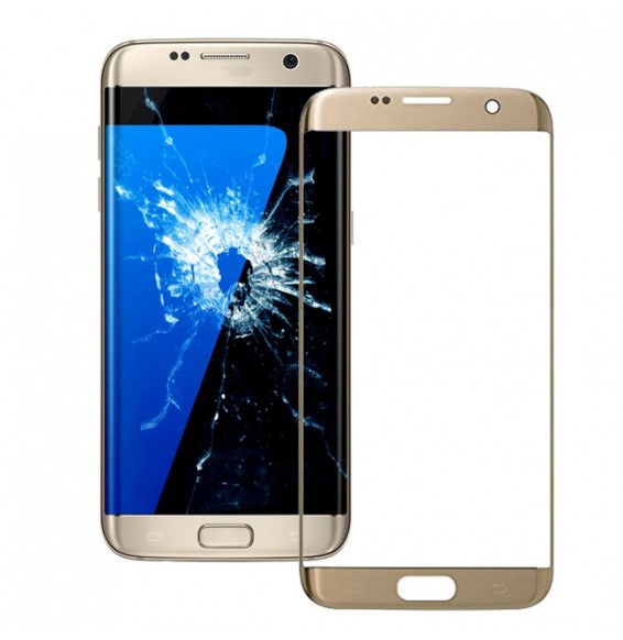 Vitre LCD pour Samsung Galaxy S7 Edge SM-G935 (Or)