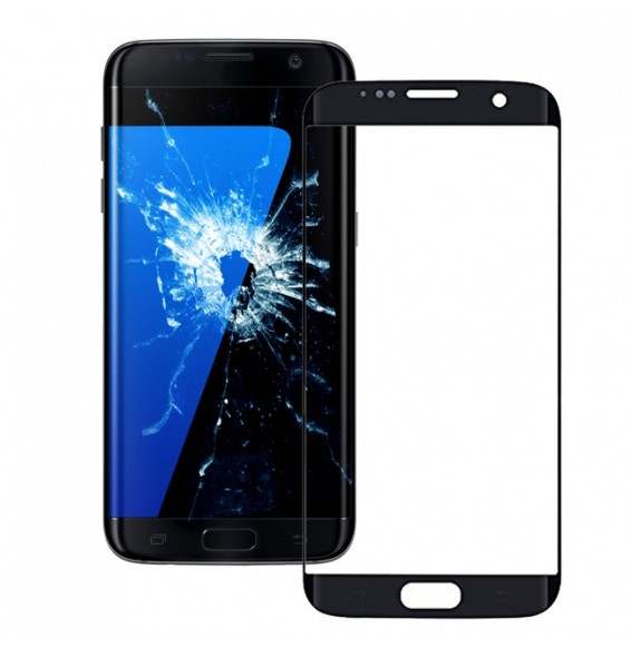 Display Glas für Samsung Galaxy S7 Edge SM-G935 (Schwarz) für 13,30 €