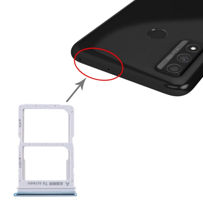 SIM Card Tray for Huawei P Smart 2020 (Baby Blue) at 9,90 €