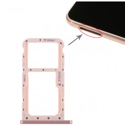 SIM + Micro SD Card Tray for Huawei P20 Lite (Pink) at 5,20 €
