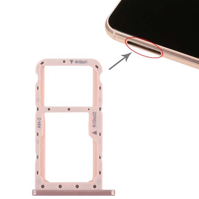 SIM + Micro SD Karten Halter für Huawei P20 Lite / Nova 3e (Pink) für 5,20 €