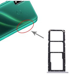 Tiroir carte SIM + Micro SD pour Huawei Y8s (Argent) à 5,24 €