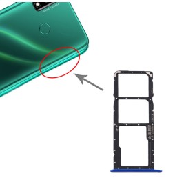 SIM + Micro SD kaart houder voor Huawei Y8s (Blauw) voor 5,24 €