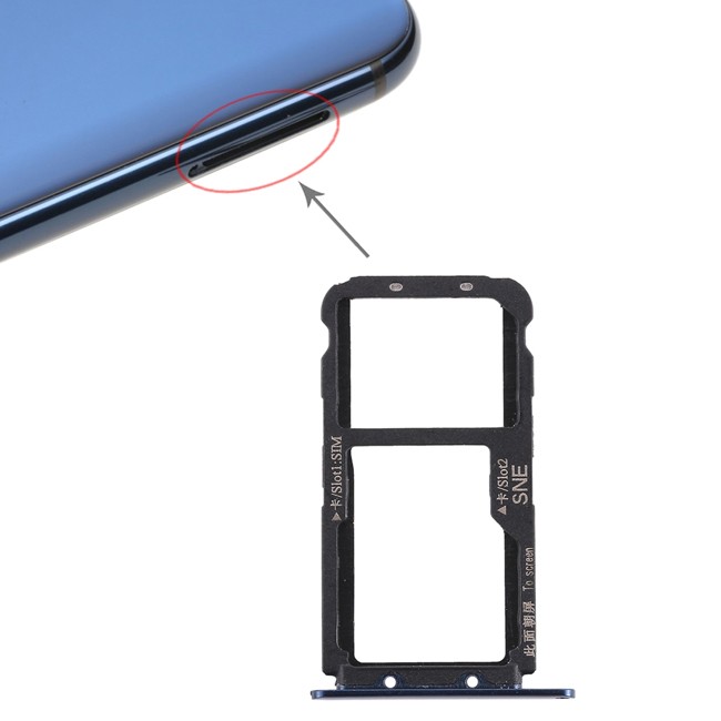 SIM Card Tray for Huawei Mate 20 Lite (Blue) at 5,20 €