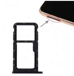 SIM + Micro SD Card Tray for Huawei P20 Lite (Black) at 5,20 €