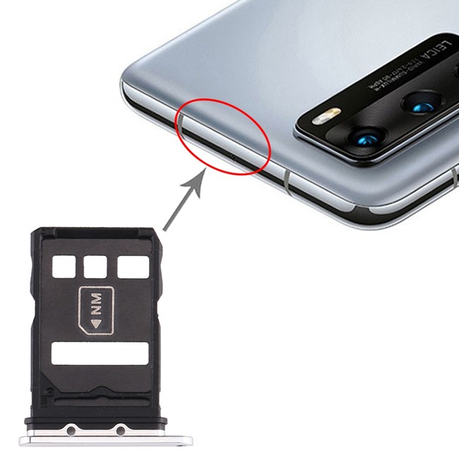 SIM kaart houder voor Huawei P40 (Zilver) voor 5,20 €