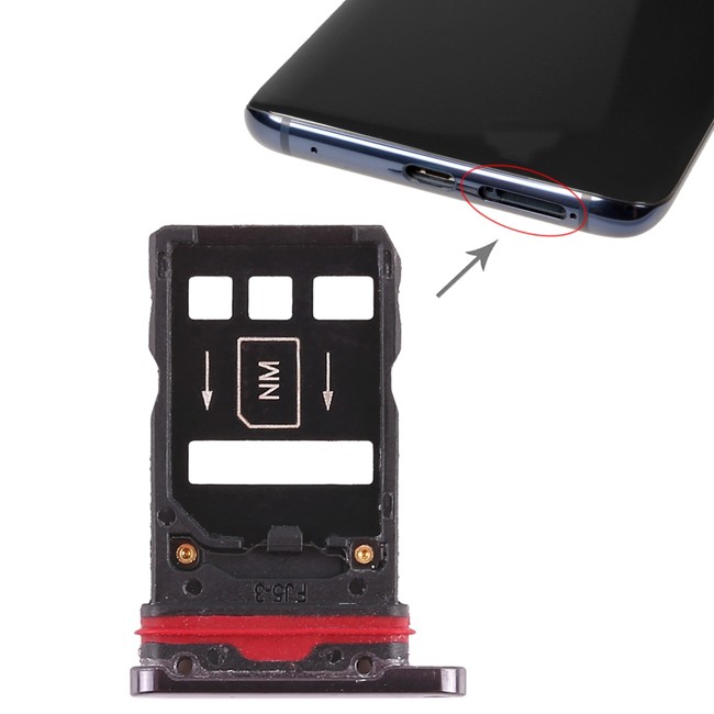 SIM kaart houder voor Huawei Mate 20 Pro (Zwart) voor 5,20 €