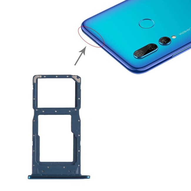 SIM + Micro SD Karten Halter für Huawei P Smart + (2019) (Blau) für 5,20 €