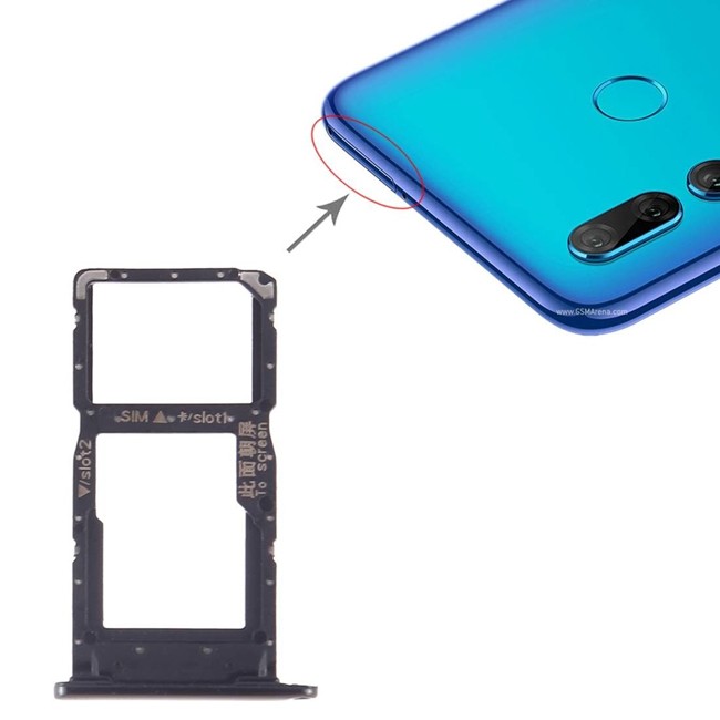 Tiroir carte SIM + Micro SD pour Huawei P Smart+ 2019 (Noir) à 5,20 €