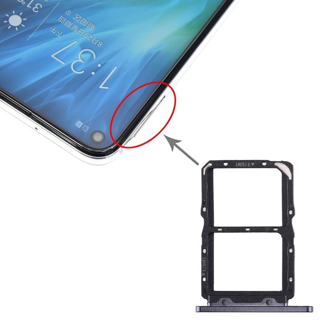 SIM Card Tray for Huawei Honor 20S (Black) at 11,45 €