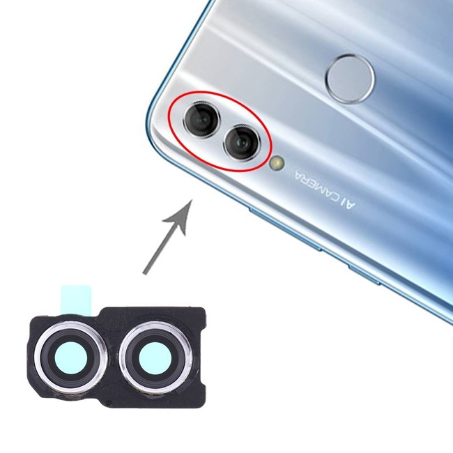 Haupt Kamera Linse Glas für Huawei Honor 10 Lite (Silber) für 7,36 €