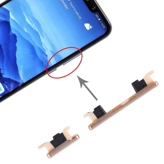 Boutons allumage + volume pour Huawei Mate 20 Lite (Or) à 8,75 €
