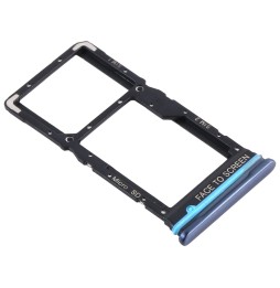 Tiroir carte SIM + Micro SD pour Xiaomi Redmi Note 9 Pro 5G M2007J17C (Gris) à 14,26 €
