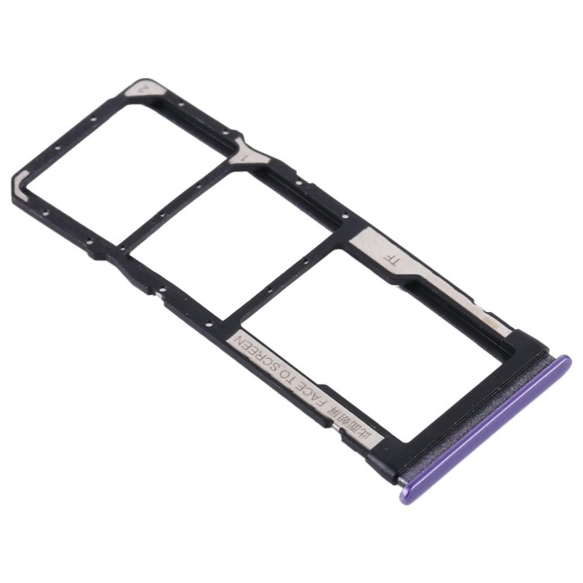 SIM + Micro SD kaart houder voor Xiaomi Redmi Note 9 5G / Redmi Note 9T M2007J22G M2007J22C (paars) voor 14,26 €