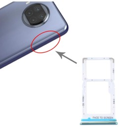 SIM + Micro SD Card Tray for Xiaomi Mi 10T Lite 5G (Green) at 8,50 €