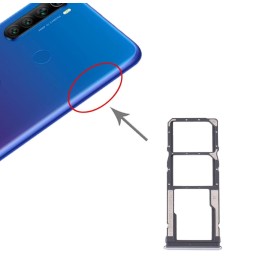 SIM + Micro SD kaart houder voor Xiaomi Redmi Note 8T / Redmi Note 8 (zilver) voor 8,50 €