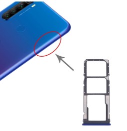 SIM + Micro SD kaart houder voor Xiaomi Redmi Note 8T / Redmi Note 8 (blauw) voor 8,50 €