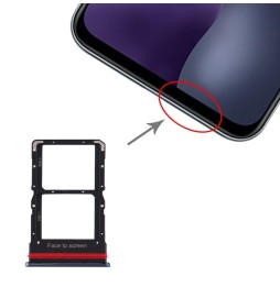 SIM Card Tray for Xiaomi Mi 10 Lite 5G (Black) at 8,50 €