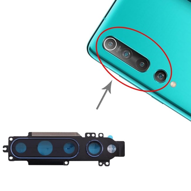 Cache vitre caméra arrière pour Xiaomi Mi 10 5G (Bleu) à 9,06 €