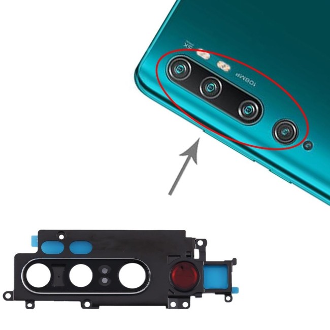 Cache vitre caméra arrière pour Xiaomi Mi CC9 Pro / Mi Note 10 / Mi Note 10 Pro (Argent) à 9,08 €