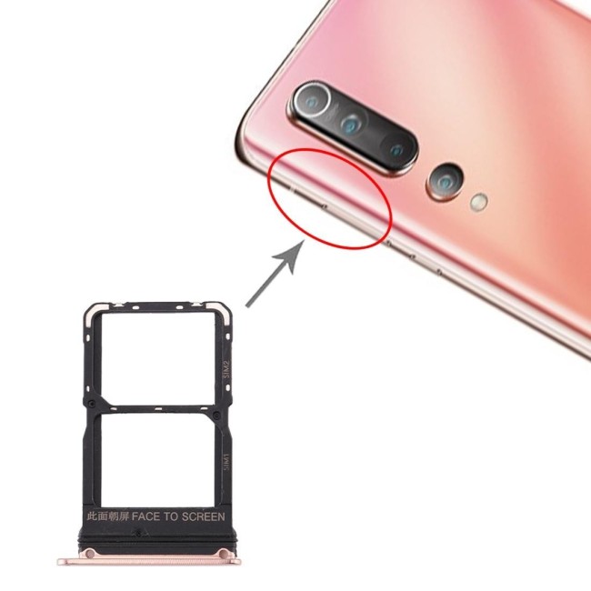 Tiroir carte SIM pour Xiaomi Mi 10 (or) à 8,50 €
