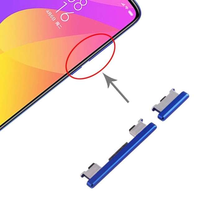 Side Keys for Xiaomi Mi 9 Lite (Blue) at 9,45 €