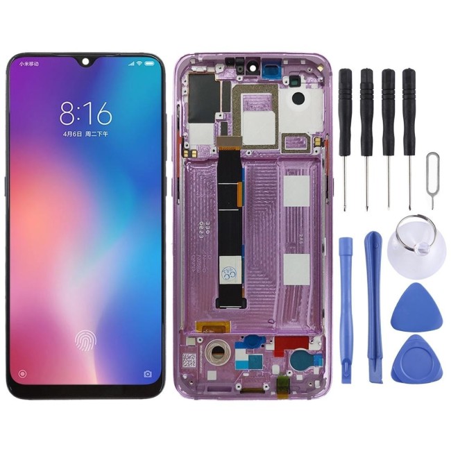 Original LCD Screen with Frame for Xiaomi Mi 9 (Pink) at 101,79 €